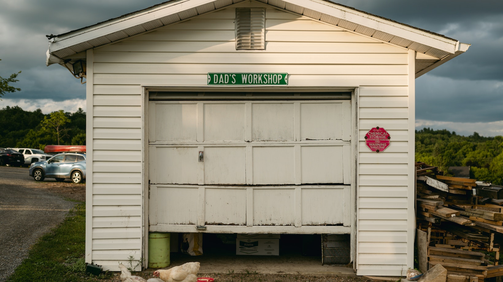 6 foot garage door for shed
