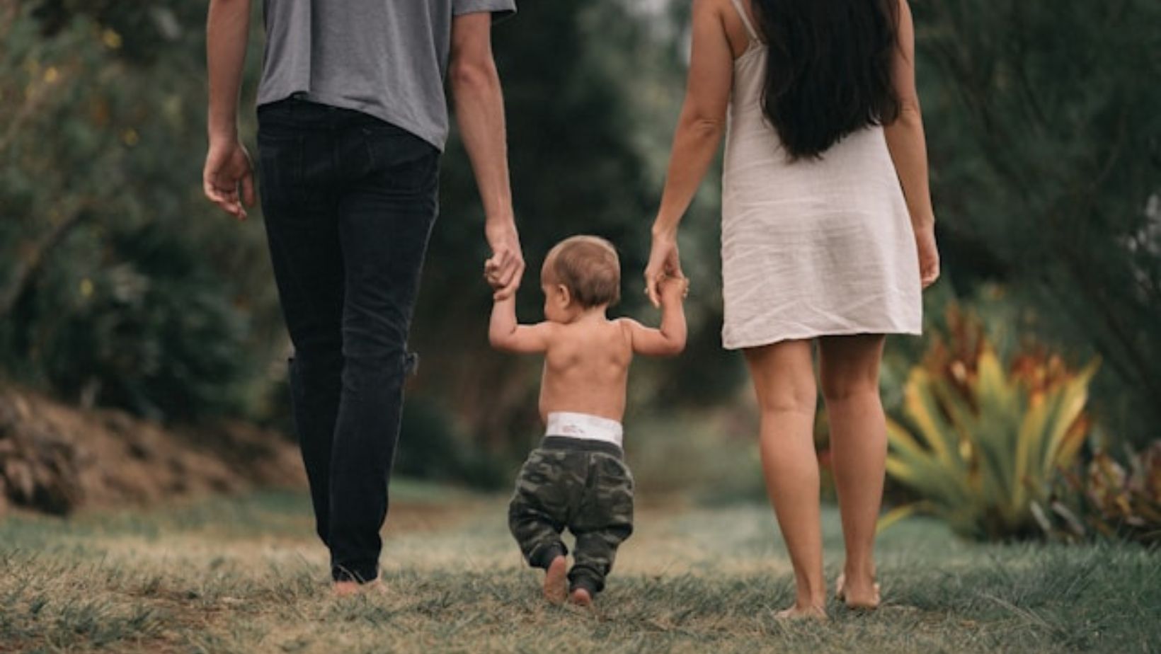 Picture of a family walking together 