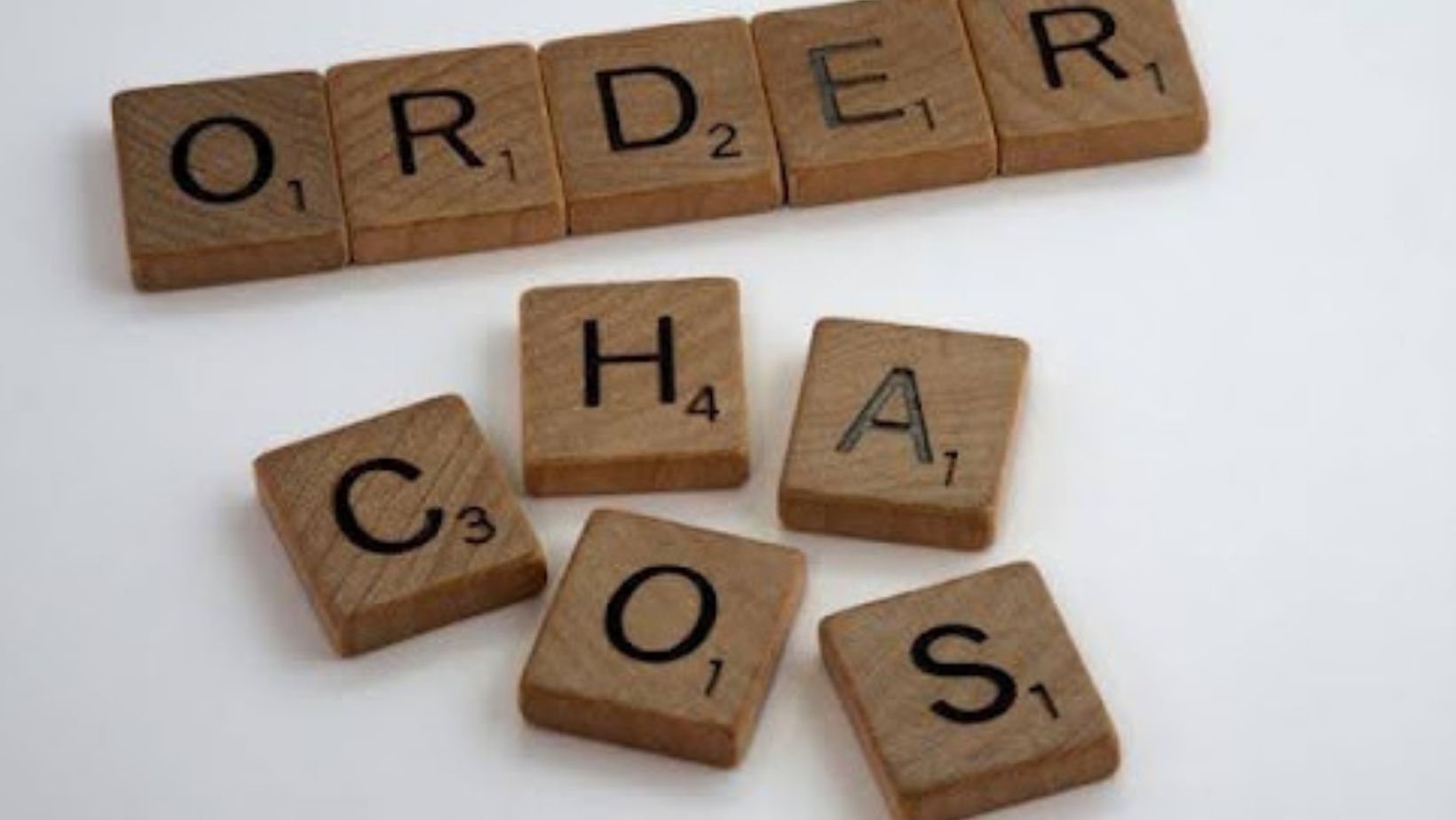 Tiles on a white surface